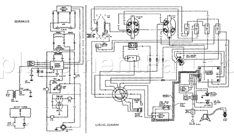 Page B Diagram and Parts List for 9778-4  Briggs and Stratton Generator